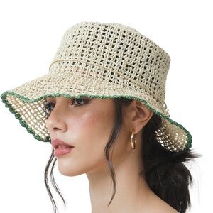 Sensi Studio, Crochet Hippie With Tucuman, M, Natural-Green / Unique
